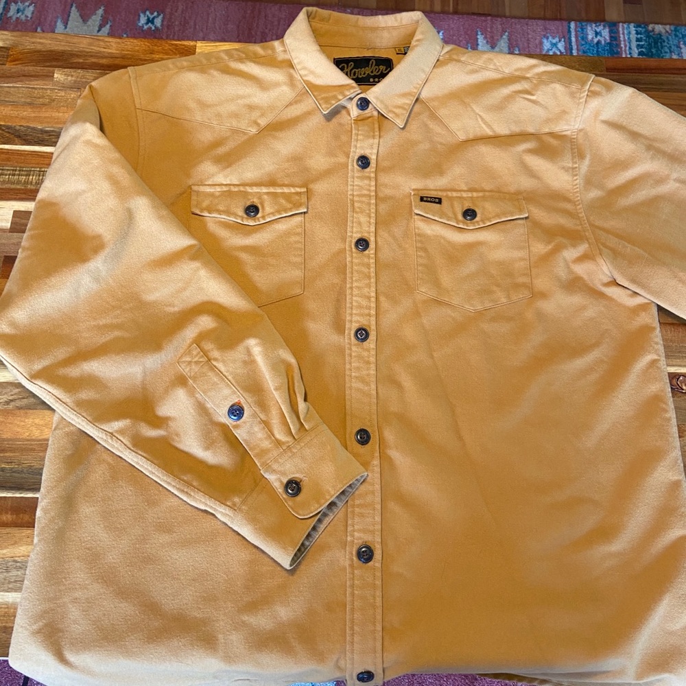Howler Brothers XL flannel (Mustard)